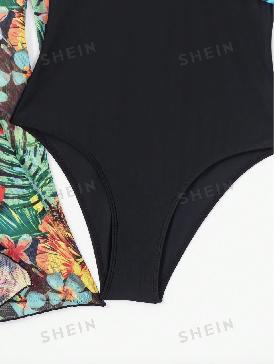 Traje de baño de una pieza con estampado tropical de verano - Imagen 5